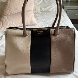 Guess tricolor purse (black, beige, gray)